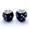 Bescon Professional Precision Dice Round Corner 5/8" (16mm) with Random Serial Number, Precision Cut Dice 16MM Solid Black, 2pcs Set view 3