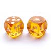 Bescon Professional Precision Dice Round Corner 5/8" (16mm) with Random Serial Number, Precision Cut Dice 16MM Gem Orange, 2pcs Set view 2