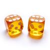 Bescon Professional Precision Dice Round Corner 5/8" (16mm) with Random Serial Number, Precision Cut Dice 16MM Gem Orange, 2pcs Set view 3
