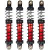 4Pcs Vgoohobby Metal Shocks Absorber Adjustable Dampers Compatible with Axial SCX10 Traxxas TRX4 D90 90046 Redcat Gen7 1/10 RC Crawler Car (Red,90mm) view 3