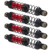 4Pcs Vgoohobby Metal Shocks Absorber Adjustable Dampers Compatible with Axial SCX10 Traxxas TRX4 D90 90046 Redcat Gen7 1/10 RC Crawler Car (Red,90mm) view 4