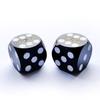 Bescon Professional Precision Dice Round Corner 9/16" (14.3mm) with Random Serial Number, Precision Cut Dice 14.3MM Solid Black, 2pcs Set view 2