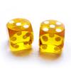 Bescon Professional Precision Dice Round Corner 5/8" (16mm) with Random Serial Number, Precision Cut Dice 16MM Gem Yellow, 2pcs Set view 2