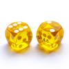 Bescon Professional Precision Dice Round Corner 5/8" (16mm) with Random Serial Number, Precision Cut Dice 16MM Gem Yellow, 2pcs Set view 3