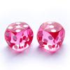 Bescon Professional Precision Dice Round Corner 9/16" (14.3mm) with Random Serial Number, Precision Cut Dice 14.3MM Gem Pink, 2pcs Set view 2