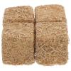 SEWACC 4pcs Realistic Haystack Decor Miniature Bales Outdoor Scene Dollhouse Farm Western Party Props Table Centerpieces Decorative Straw Ornaments view 1