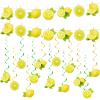 Lewtemi 22 Pcs Lemon Party Decorations Include 2 Lemon Banner 20 Hanging Lemons Swirls Citrus Lemonade Decorations for Summer Theme Birthday Party Baby Shower Decoration Photo Props view 1