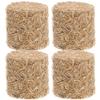 SEWACC 4pcs Mini Bales Miniature Blocks for Craft Dollhouse Decoration Miniature Dollhouse Accessories view 1