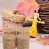 SEWACC 4pcs Mini Bales Miniature Blocks for Craft Dollhouse Decoration Miniature Dollhouse Accessories view 2
