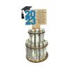 2023 Graduation Gift, Graduation Money Cake, DIY Double-Layer Cash Holders w/ 25 Holes, Money Holder for Party Wooden Money Holder, Perfect Money Saving Binder & Giant Greeting Card. (blue) view 1