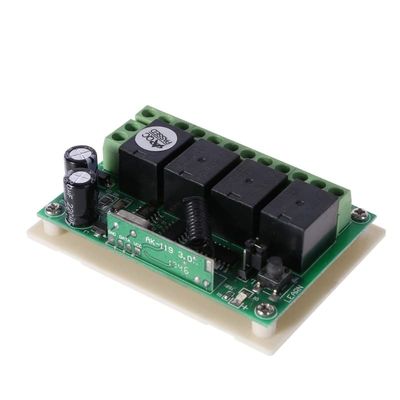 DC 12V 4CH Wireless Remote Control Switch 1 Receiver + 2 Transmitters 433MHz E56B