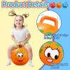 Ynanimery Bouncy Balls with Handle for Kids, Ride On Toys Balls for Kids 3 4-8, 3 Pack Hopper Ball 18 Inch Size with Air Pump for Kid Jumping Sports Ride Games Balance Exercise Indoor Outdoor Fun Toy view 2