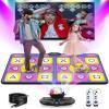 Acelufly Double Dance Mat - Wireless Electronic Dance Mat for TV with Camera, Anti-Slip Fitness Dance Pad for Kids & Adults, Dance Game Mat Toy Gift for 3-12 Year Old Girls & Boys (Purple) view 1