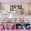 Acelufly Double Dance Mat - Wireless Electronic Dance Mat for TV with Camera, Anti-Slip Fitness Dance Pad for Kids & Adults, Dance Game Mat Toy Gift for 3-12 Year Old Girls & Boys (Purple) view 2