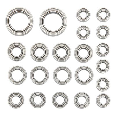22Pcs RC Bearing Kit, Stainless Steel 5 Different Sizes RC Car Bearings Upgrade Parts for 1/18 RC Crawler