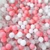 Wonder Space Soft Pit Balls, Chemical-Free Crush Proof Plastic Ocean Ball, BPA Free with No Smell, Safe for Toddler Ball Pit/Kiddie Pool/Indoor Baby Playpen (100 Balls, Mixed - Pink) view 2