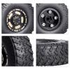 HobbyPark Brass 1.0 Beadlock Wheels & Tires for 1/18 TRX4M Upgrades Parts 1/18 SCX24 1/24 RC Crawler Replacement, Set of 4 (Type E) view 4
