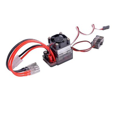 NATEFEMIN 6V-12V 320A High Voltage ESC Brushed Speed Controller with Cooling Fan Low Volt&Over Heat Protection for RC Car Truck Boat Accessory Part