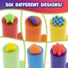 Ready 2 Learn Dough Extruders | Set of 6 | for Ages 2+ | Press Dough into 6 Different Shapes | Playdough Accessories for Kids view 4