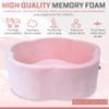 ZYSMALAT Baby Ball Pit - Premium Velvet Memory Foam Ball Pit for Toddlers 1-3 and Babies - Large Pink Flower Baby Ballpit - Indoor Soft Play Equipment for Kids - Pink - Balls NOT Included view 2
