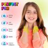 UpBrands 12-Pack Yellow 7-Inch Zipper Bracelets  Fidget Party Favors for Kids, Bulk Sensory Toys for Anxiety, and Stylish Accessories for Friendship and Kindness Celebrations view 2