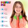 UpBrands 12-Pack Green 7-Inch Zipper Bracelets  Themed Fidget Party Favors for Earth Day, Bulk Sensory Toys for Kids, and Lucky Accessories for St. Patricks Day view 2