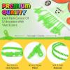 UpBrands 12-Pack Green 7-Inch Zipper Bracelets  Themed Fidget Party Favors for Earth Day, Bulk Sensory Toys for Kids, and Lucky Accessories for St. Patricks Day view 3