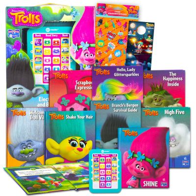 Trolls Me Reader Electronic Reader 8 Book Bundle ~ Dreamworks Trolls Books for Toddlers, Kids Featuring Poppy, Branch, and More with Stickers | Trolls Learning Toys