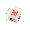 15Pcs 6-Sided Spanish Poker Dice, Acrylic Letter for Card Games, Portable Game Props for Poker and Liar, 0.59 Inch Color Dice Set for Family Entertainment view 4