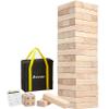 Aivalas Giant Tumbling Timber Games, 60 Blocks Large Tower Outdoor Game - Includes Carry Bag and Scoreboard, Wood Stacking Backyard Game Grows Up to 5FT for Kids Adults Family view 1
