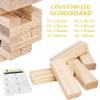 Aivalas Giant Tumbling Timber Games, 60 Blocks Large Tower Outdoor Game - Includes Carry Bag and Scoreboard, Wood Stacking Backyard Game Grows Up to 5FT for Kids Adults Family view 4