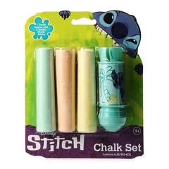 Disney Stitch Sidewalk Chalk & Holder 4-piece set