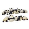 Cabilock 8Pcs Adorable Panda Shaped Toy DIY Versatile Decor for Home Garden for Micro Landscapes and Ideas Portable Panda Figurines view 2