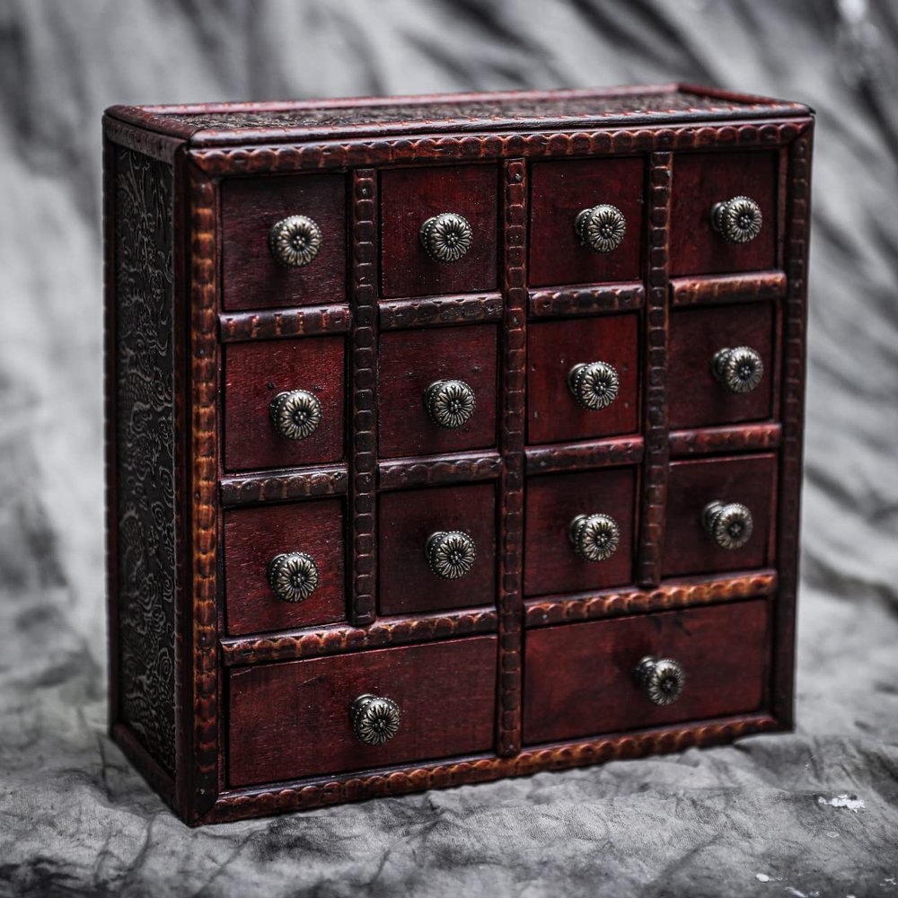 Kakapopo TCG Goblin's Dice Library for Storing Sets Collection DND Items Case Box TTRPG Dice Maker Shelf Cabinet