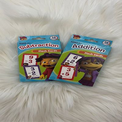Addiction subtraction flash card for kid