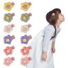 12PCS Baby Hair Clips, Plush Flower Hairpin Baby Hairpin Small Plush Hair Clips Girls Flower Hair Clips Cute Hairpins Hair Accessories for Baby Girls view 3