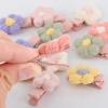 12PCS Baby Hair Clips, Plush Flower Hairpin Baby Hairpin Small Plush Hair Clips Girls Flower Hair Clips Cute Hairpins Hair Accessories for Baby Girls view 4