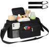Accmor Universal Stroller Organizer with Insulated Cup Holder Detachable Phone Bag and Shoulder Strap,Stroller Bag Caddy Organizer Fits for Uppababy, Baby Jogger, Britax Strollers view 2