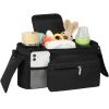 Accmor Universal Stroller Organizer with Insulated Cup Holder Detachable Phone Bag and Shoulder Strap,Stroller Bag Caddy Organizer Fits for Uppababy, Baby Jogger, Britax Strollers view 3