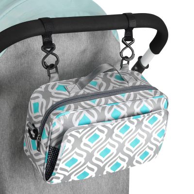Accmor Stroller Organizer, Universal Stroller Organizer with Insulated Cup Holder Pocket, Dual Purpose Large Capacity Stroller Bag Caddy, Stroller Accessories Fits for Uppababy, Doona, Nuna Strollers