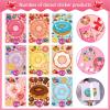 27 Sheets Make a Face Donut Stickers for Kids Make Your Own Dessert Stickers Mix and Match Sweets and Treats Fruit, Donut Themed Birthday Gifts DIY Art Crafts Party Favors Supplies Decorations view 3