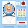 2 in 1 Basketball Hoop and Dart BoardDouble Sided 14" Dart BoardBasketball Hoop for Kid Toddlers, Sports & Outdoor Games ToysBirthday Gift Toys for 3 4 5 6 7 8 9 10 Years Old Boys Girls Kids Party view 2