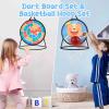 2 in 1 Basketball Hoop and Dart BoardDouble Sided 14" Dart BoardBasketball Hoop for Kid Toddlers, Sports & Outdoor Games ToysBirthday Gift Toys for 3 4 5 6 7 8 9 10 Years Old Boys Girls Kids Party view 3