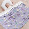 Daisy Flowers Butterfly Personalized Baby Blanket for Boys Girls,Custom Soft Minky Blanket Layer Dotted Newborn Naps 50X60 in view 3
