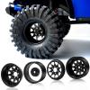 OGRC 4PCS Aluminum 1.9 Inch Beadlock Wheels Negative Offset Wheel Rims for TRX4 TRX6 SCX10 I II III 90046 AXI03007 Redcat GEN7 GEN8 RC4WD D90 1/10 RC Crawler - 12mm Hex (Black) view 3