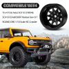 OGRC 4PCS Aluminum 1.9 Inch Beadlock Wheels Negative Offset Wheel Rims for TRX4 TRX6 SCX10 I II III 90046 AXI03007 Redcat GEN7 GEN8 RC4WD D90 1/10 RC Crawler - 12mm Hex (Black) view 4