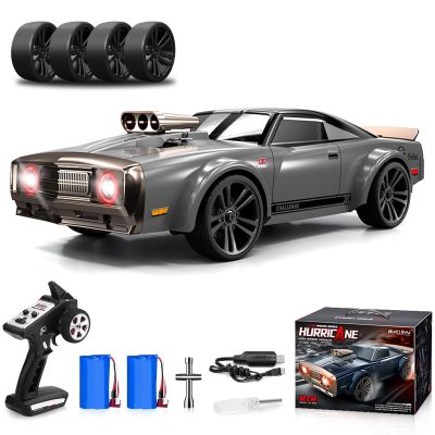 1/16 Fast RC Cars for Adults, RC Drift Car, 38KM/H High-Speed 4WD, Full Proportional Control, 6 LED Light Modes, 2 Rechargeable Batteries, RTR Drifting for Adults, Gift for Boys Kids and Girls