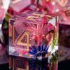 ARUOHHA DND Resin Dice Translucent Pink Leaf Sharp Edged Dragons Dice Set with Box, 7pcs Flower Inclusions Polyhedral Dungeons D and D Dice RPG Role Playing Game D20 D12 D10 D8 D6 D4 view 1