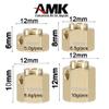 4pcs Brass Extended Wheel TRX4 Brass 12mm Wheel Hex Extended Adapter for RC Crawler TRX4 TRX-4 1/10 RC Hex Wheel Hubs Adapters (4pcs 12mm Wheel Hubs Adapters) view 4