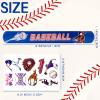 DoYoDoYa 40Pcs Baseball Slap Bracelets Party Favors with Baseball Tattoo Birthday Gifts Baseball Party Decorations Snap Band for Kids Boys view 2